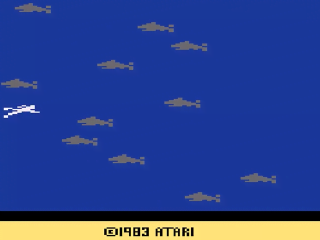 Swordquest Waterworld title screen for Atari 2600